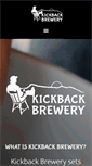 Mobile Screenshot of kickbackbrewery.com