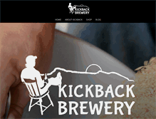Tablet Screenshot of kickbackbrewery.com